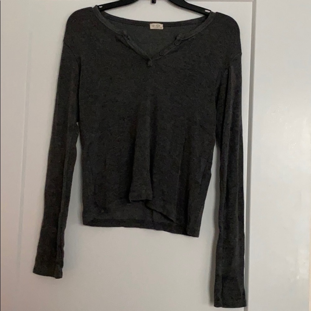 Dark Gray Long Sleeve Shirt